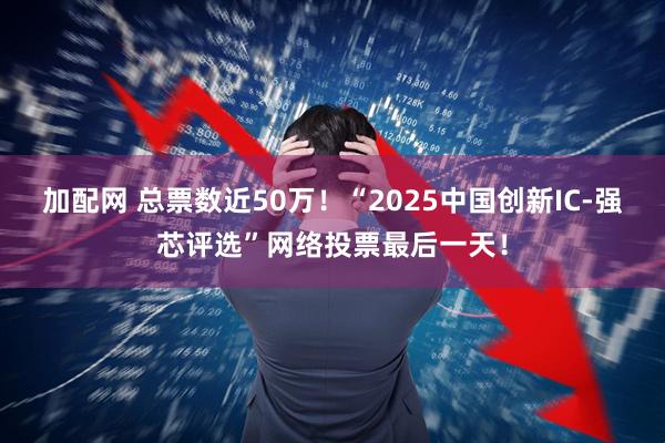 加配网 总票数近50万！“2025中国创新IC-强芯评选”网络投票最后一天！