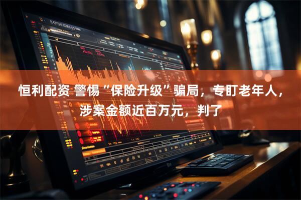 恒利配资 警惕“保险升级”骗局，专盯老年人，涉案金额近百万元，判了
